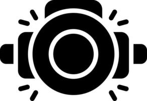 Head Lamp Creative Icon Design vector