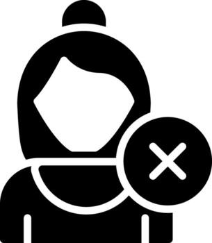 Eliminar usuario creativo icono diseño vector