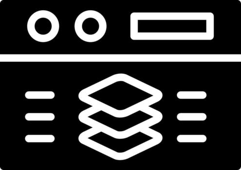 Full Stack Developer Creative Icon Design vector