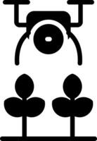 Agricultural Drones Creative Icon Design vector
