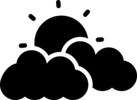 Cloudy Day Creative Icon Design vector