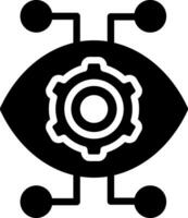 Robotics Eye Creative Icon Design vector