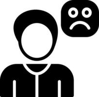 Sad Creative Icon Design vector