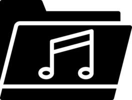 Music Folder Creative Icon Design vector