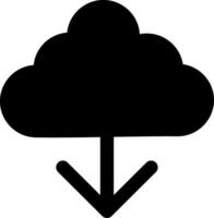 Cloud Download Creative Icon Design vector