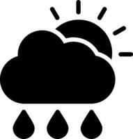 lluvia creativo icono diseño vector