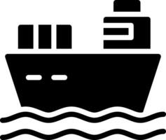 Cargo Ship Creative Icon Design vector