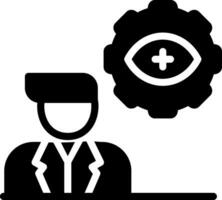 Automatic Eye Examination Creative Icon Design vector