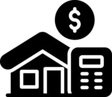 Home Loan Calculator Creative Icon Design vector