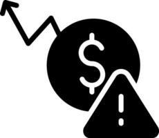 Macroeconomic Risk Creative Icon Design vector