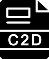 c2d creativo icono diseño vector