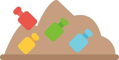 Landfill Creative Icon Design vector