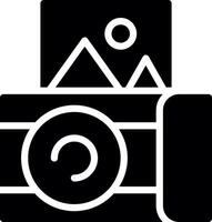 Instant Camera Creative Icon Design vector
