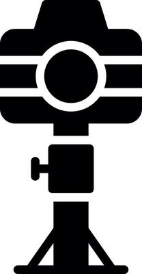 Camera Stand Creative Icon Design