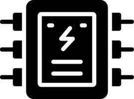 Electrical Panel Creative Icon Design vector