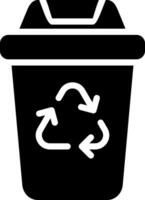 Recycling Bin Creative Icon Design vector