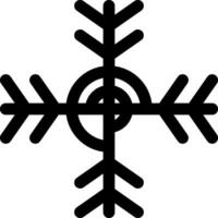 diseño de icono creativo de copo de nieve vector