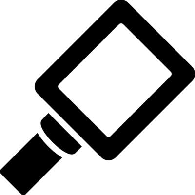 Hand Mirror Creative Icon Design