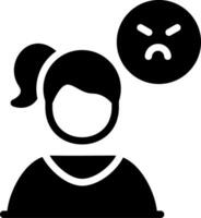 Angry Creative Icon Design vector