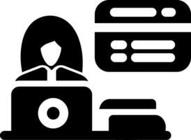 Glyph Icons Design vector