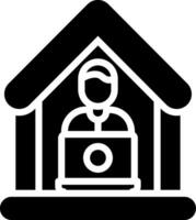 Work From Home Creative Icon Design vector