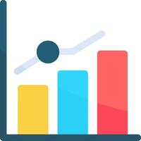 Growth Chart Creative Icon Design vector