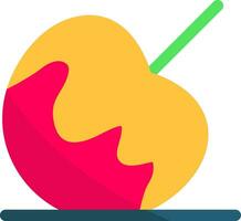 Caramel Apple Creative Icon Design vector