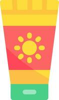 Sunscreen Creative Icon Design vector