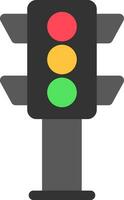 Traffic Light Creative Icon Design vector