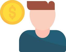 Thinking Money Creative Icon Design vector