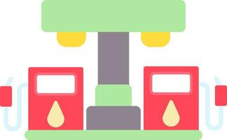 Petrol Station Creative Icon Design vector