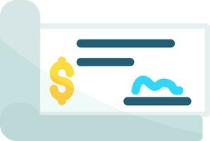 Cheque Creative Icon Design vector