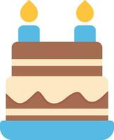 diseño de icono creativo de pastel de cumpleaños vector