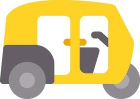 Rickshaw Creative Icon Design vector