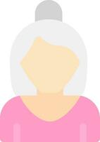 Old Women Creative Icon Design vector