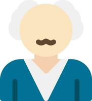 Old Man Creative Icon Design vector