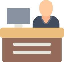 Cashier Creative Icon Design vector