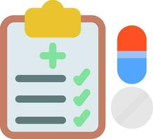 Medical Prescription Creative Icon Design vector