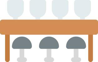 Bar Counter Creative Icon Design vector