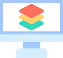 Layers Creative Icon Design vector