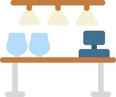 Bar Counter Creative Icon Design vector