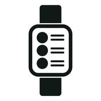 Sport smartwatch icon simple vector. Digital sport device vector