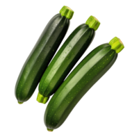 AI generated Zucchini isolated on transparent background png