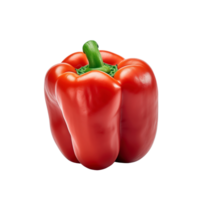 AI generated Red bell pepper isolated on transparent background png