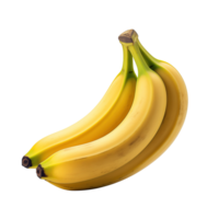 AI generated Bunch of bananas isolated on transparent background png