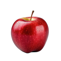 ai gegenereerd rood appel geïsoleerd Aan transparant achtergrond png