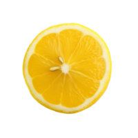 AI generated Slice of lemon isolated on transparent background png