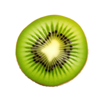 AI generated Kiwi fruit slice isolated on transparent background png