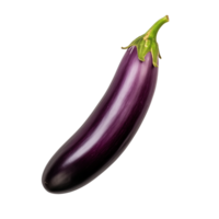 AI generated Purple eggplant isolated on transparent background png