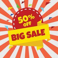 Discount Sale Banner Design vector